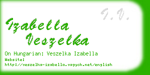 izabella veszelka business card